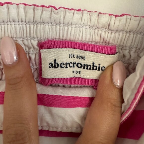Abercrombie Girls Pink & White Striped Dress | Size Small | Cute & Playful - Picture 4 of 5